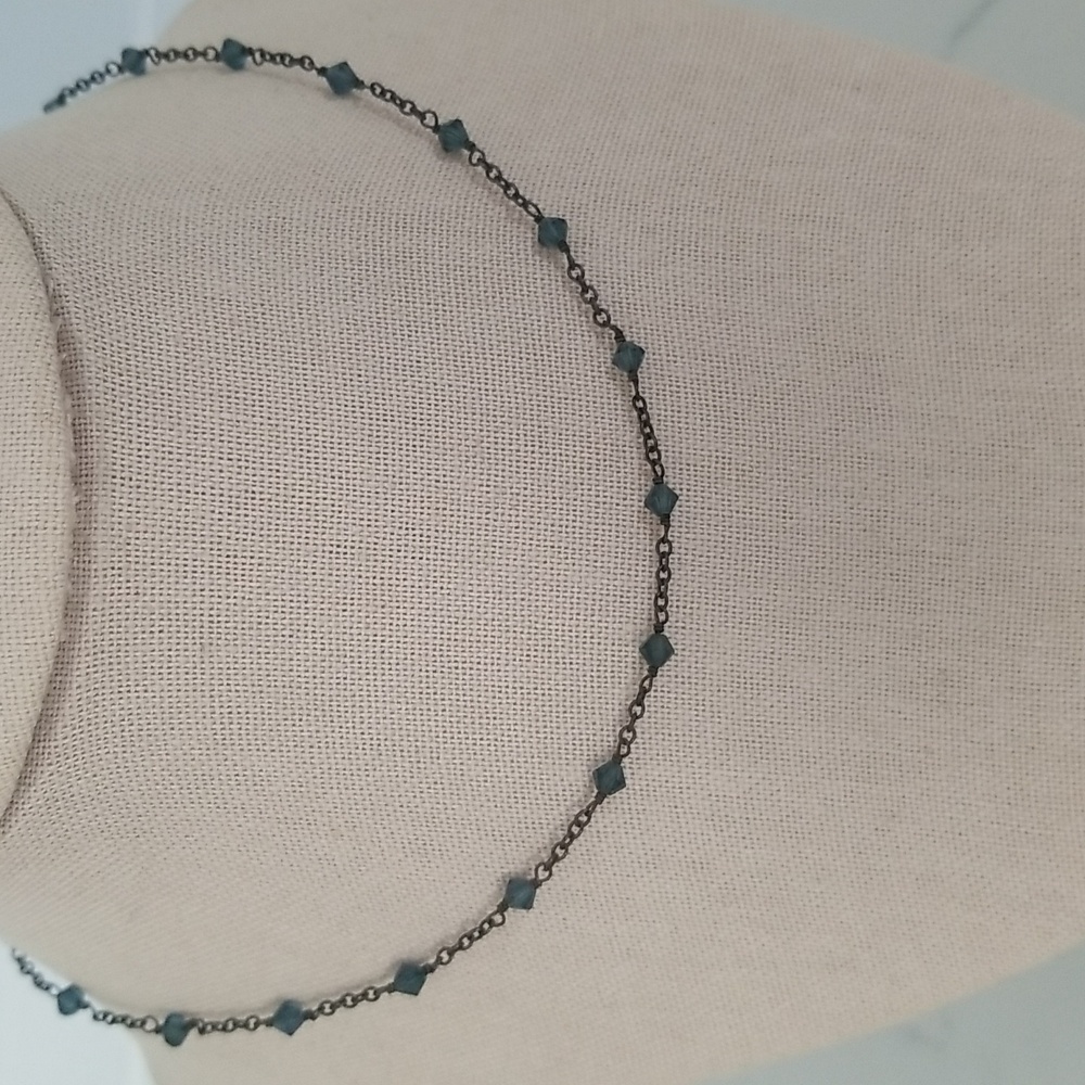 Lily Rachel blue crystal necklace